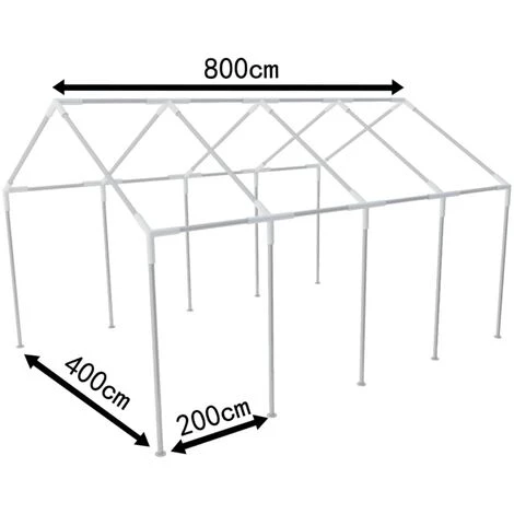Stahlrahmen Für Partyzelt 8x4m VidaXL – Bild 2