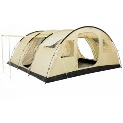 CampFeuer Zelt Caza Für 6 Personen | Beige/Sand | Tunnelzelt 5000 Mm Wassersäule