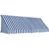 Bistro-Markise Blau Und Weiß 300 X 120 Cm VidaXL