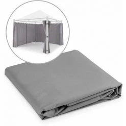 Blumfeldt Pantheon Illumina Pavillon-Seitenwände 4 Stück 140g/m² Polyester Grau