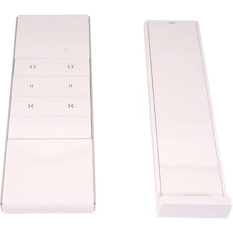 Elektrische Kassetten-Markise HHG-606, Vollkassette, 5x3m Ausfahrbarer Volant ~ Polyester Grau/Weiß – Bild 3