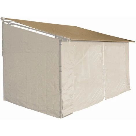 Quick-Star Ersatzdach Roll Pavillon 3x4m 280g/m2 Pavillondach Markise Ersatzbezug Sand