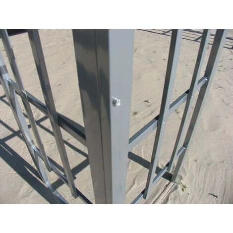 Quick-Star Rank Anbau 3x4m Anthrazit Mit 3 Seitenteilen – Bild 5