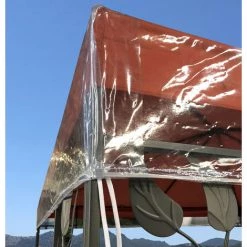 Quick-Star Pavillon Schutzhaube 3x3m Für Doppeldach Wasserdicht Transparent