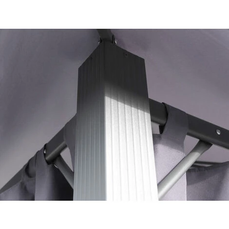 Quick-Star 4 Seitenteile Für Pavillon Paris 3x3m Seitenwand Platingrau – Bild 5