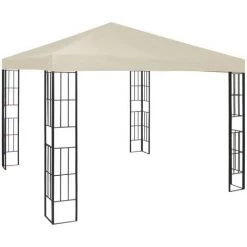 Pavillon 3x3m Creme VidaXL