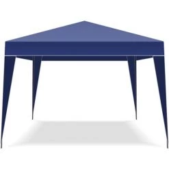 FRANKYSTAR Faltpavillon 3x3 Faltbares Akkordeon Automatisches Faltzelt Markt Mit Blauer Tasche