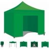 FRANKYSTAR Taman Zelt/Gartenpavillon 3X3 Wasserdichtes Faltzelt Für Messen Und Märkte Farbe Grün