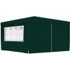 Profi-Partyzelt Mit Seitenwänden 4×4 M Grün 90 G/m² VidaXL