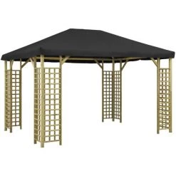 Pavillon 4 X 3 M Anthrazit VidaXL