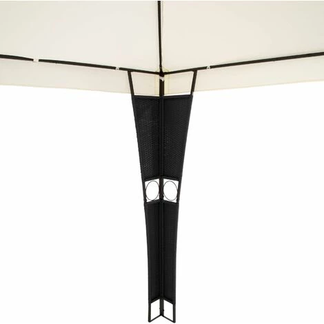 TECTAKE Rattan Garten Pavillon Mona 3x4m - Pavillon, Gartenpavillon, Partyzelt – Bild 3