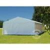 Partyzelt Pavillon Festzelt Dancover, SEMI PRO Plus CombiTents® 8x12 (2,6)m 4-in-1, Weiß