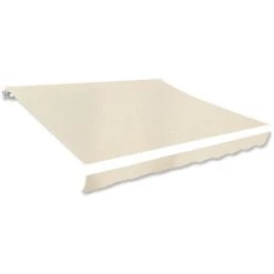 YOUTHUP Markisenbespannung Canvas Creme 3 X 2,5 M (ohne Rahmen)