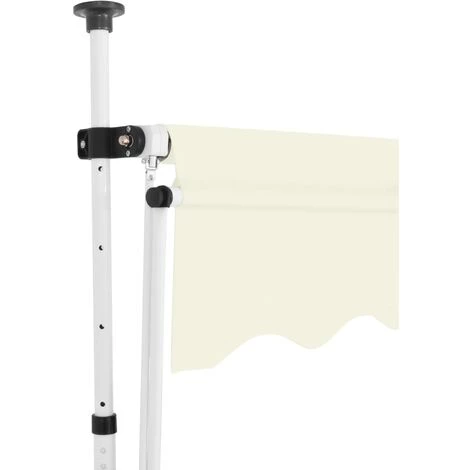 YOUTHUP Einziehbare Markise Handbetrieben 300 Cm Cremeweiß – Bild 3