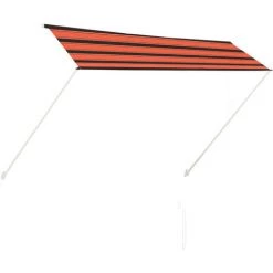 YOUTHUP Einziehbare Markise 300×150 Cm Orange Und Braun