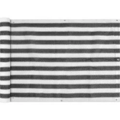 YOUTHUP Balkonsichtschutz HDPE 75x400 Cm Anthrazit Und Weiß