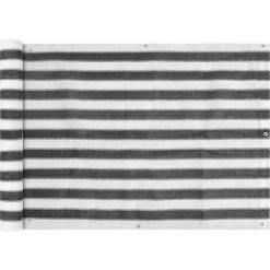 YOUTHUP Balkonsichtschutz HDPE 75x600 Cm Anthrazit Und Weiß