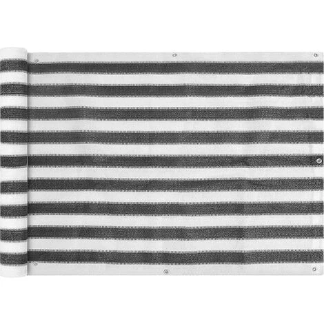 YOUTHUP Balkonsichtschutz HDPE 75x600 Cm Anthrazit Und Weiß