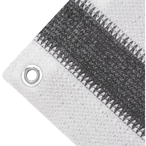 YOUTHUP Balkonsichtschutz HDPE 75x600 Cm Anthrazit Und Weiß – Bild 3