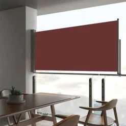 YOUTHUP Ausziehbare Seitenmarkise 60×300 Cm Braun