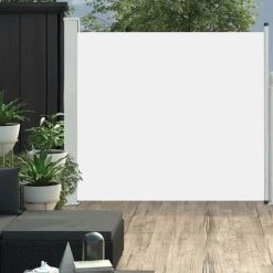 YOUTHUP Ausziehbare Seitenmarkise 170×300 Cm UV- Und Wasserbeständig Creme