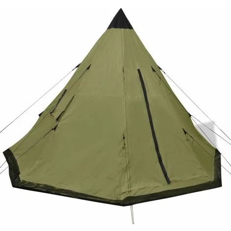 YOUTHUP 4-Personen-Zelt Grün – Bild 2