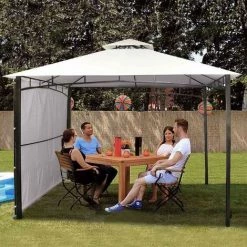 ELIOS PARASOLS Gazebo 3,3x3,3 Metri Giardino Bar Veranda Mercato Pagoda Antigua