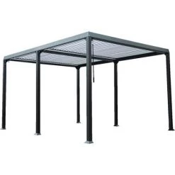 HOME DELUXE Lamellenpavillon CANNES I Pavillon Gartenpavillon Terrasse PartyzeltÜberdachung