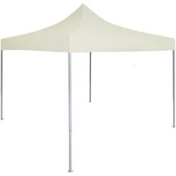 YOUTHUP Profi-Partyzelt Faltbar 2×2 M Stahl Creme