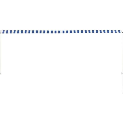 BETTERLIFE Einziehbare Markise 350 X 150 Cm Blau Und Weiß – Bild 4