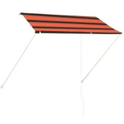 BETTERLIFE Einziehbare Markise 250×150 Cm Orange Und Braun