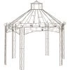 Gartenpavillon Antik-Braun 400x258x378 Cm Eisen VidaXL