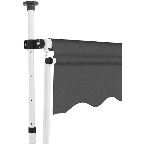 ABCRITAL Einziehbare Markise Handbetrieben 150 Cm Anthrazit – Bild 3