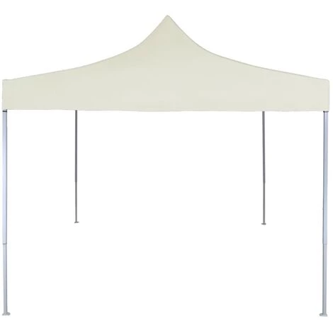 ABCRITAL Profi-Partyzelt Faltbar 2×2 M Stahl Creme – Bild 2
