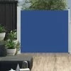 ABCRITAL Ausziehbare Seitenmarkise 100x300 Cm Blau