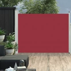 ABCRITAL Ausziehbare Seitenmarkise 170×500 Cm Rot