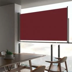ABCRITAL Ausziehbare Seitenmarkise 160x300 Cm Rot