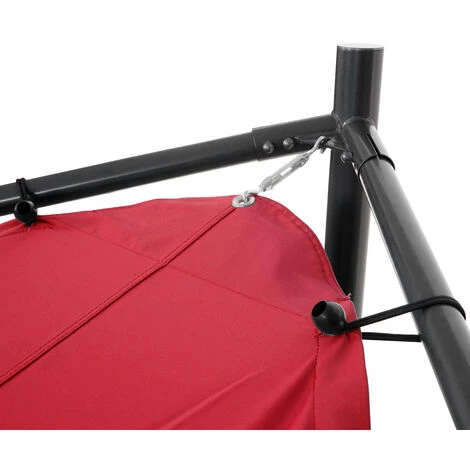 Pergola HHG-359, Garten Pavillon Sonnensegel, Stabiles 6cm Stahl-Gestell ~ 4x4m Bordeaux – Bild 5