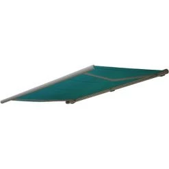 Ersatz-Bezug Für Markise HHG-514, Vollkassette Ersatzbezug Sonnenschutz 4x3m ~ Polyester Blau-grün