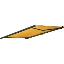 Ersatz-Bezug Für Markise HHG-540, Vollkassette Ersatzbezug Sonnenschutz 5x3m ~ Polyester Gelb