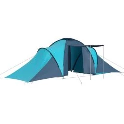 Campingzelt 6 Personen Blau Und Hellblau VidaXL
