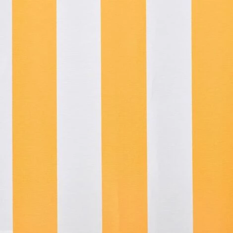 ABCRITAL Markisenbespannung Canvas Orange & Weiß 350×250 Cm – Bild 3