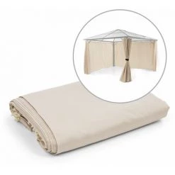 Blumfeldt Pantheon Solid Sky Pavillon-Seitenwände 3x4 4 Stück 140g/m²
