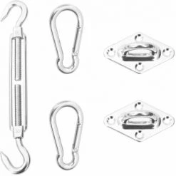 BETTERLIFE 5-tlg. Sonnensegel-Befestigungsset Edelstahl