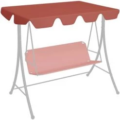 BETTERLIFE Ersatzdach Für Hollywoodschaukel Terrakotta-Rot 150/130x70/105 Cm