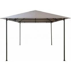 TrendLine Pavillon Como 295 X 295 Cm Hellgrau Gartenpavillon Gartenzelt Festzelt