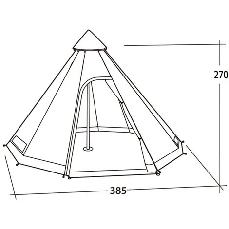 Zelt Moonlight Tipi 8 Personen Easy Camp – Bild 3
