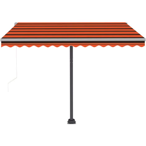 Standmarkise Automatisch 300x250 Cm Orange/Braun VidaXL – Bild 5
