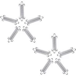 ILoveMilan 10-teilige Zeltfederschnalle, Edelstahl-Federverschluss, Solarsegel-Befestigungsset, Segelschirmhalterungen, Verwendet Für Outdoor-Campingzubehör