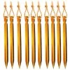 TRIOMPHE Picchetti Per Tende Da Escursionista, Picchetti Per Tende Da Campeggio 18 Cm, Confezione Da 10 (giallo)